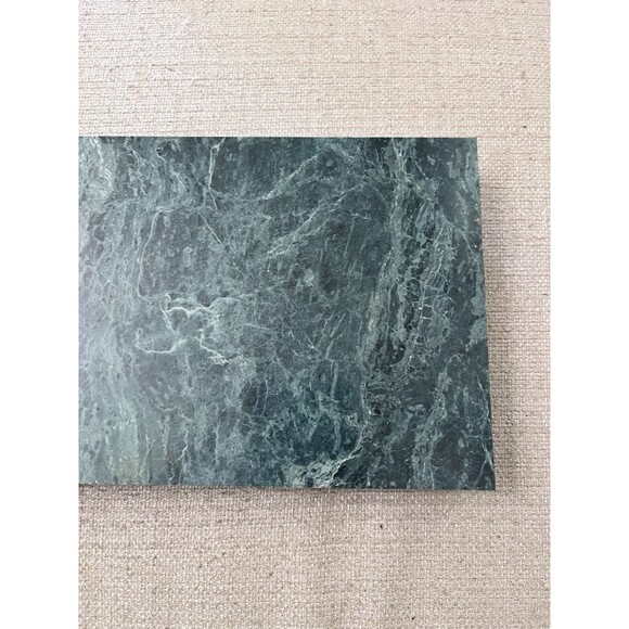 Green Marble Riser Stand Chinese Craftsmen Rectangle Vintage Display 9x5 Inches - Picture 3 of 9